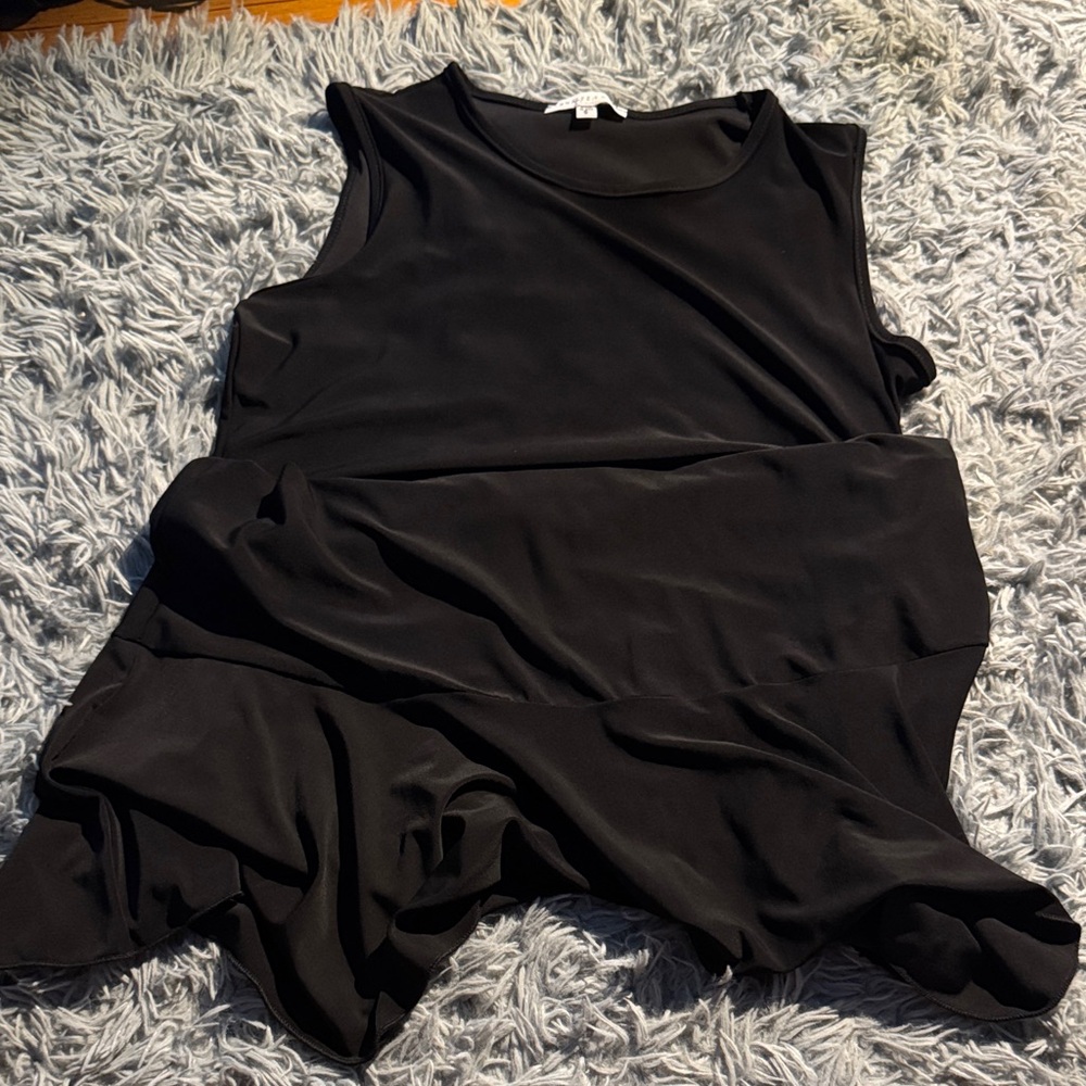 Long Elegant Black Sleeveless Dress